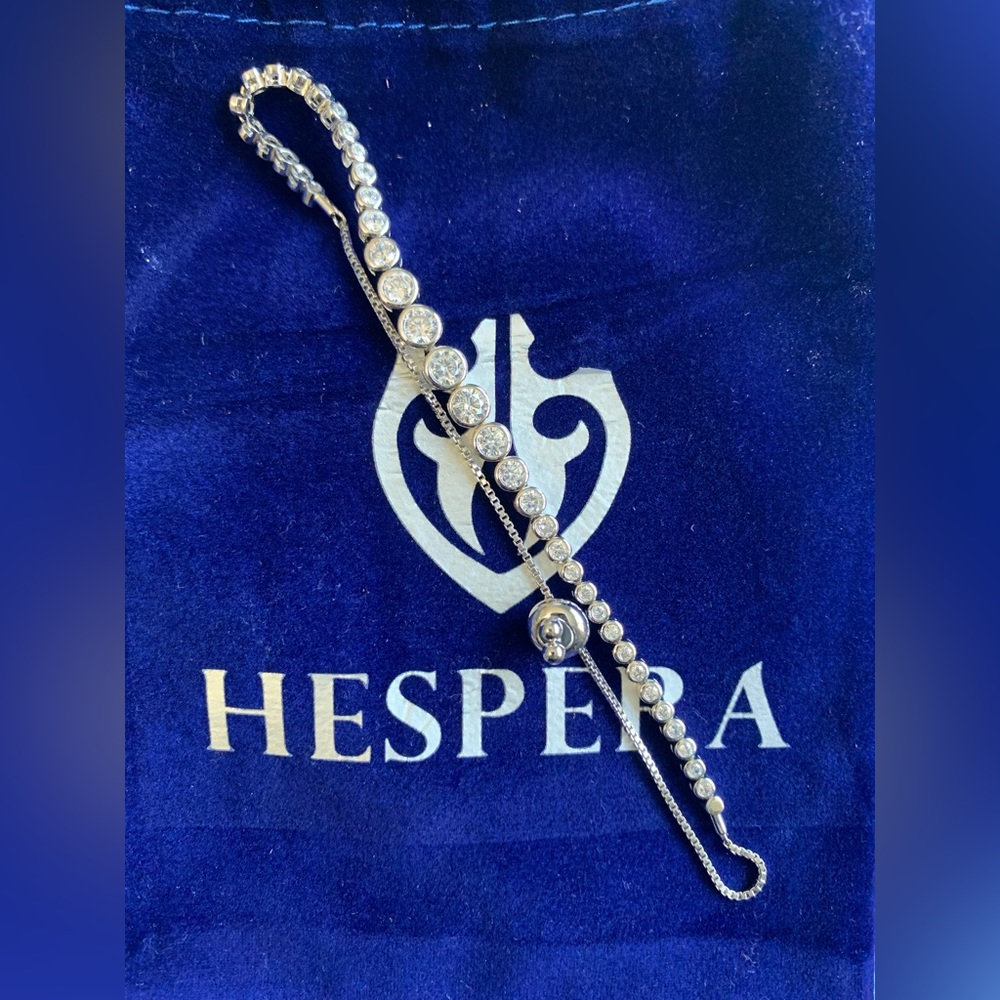 Hespera California Topaz Slider Tennis Bracelet